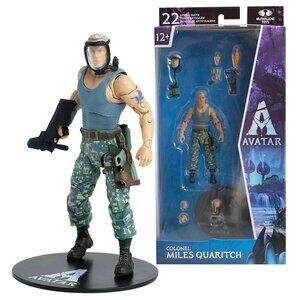 3/$77❤️McFarlane Toys Disney Avatar COLONEL MILES QUARITCH Action Figure 2022